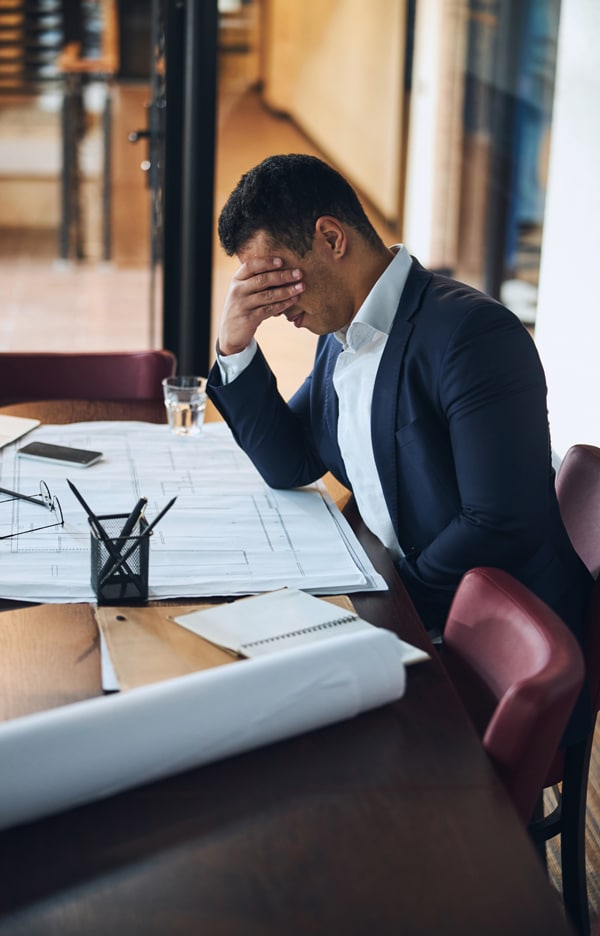 homme fatigué