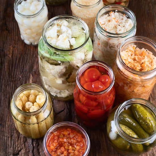 bocaux de légumes lactofermentation